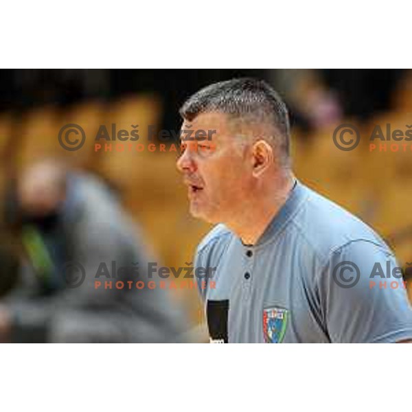Gregor Cvijic, head coach of Riko Ribnica during 1.NLB league handball match between MRK Ljubljana and Riko Ribnica in Kodeljevo Hall, Ljubljana, Slovenia on November 28, 2020