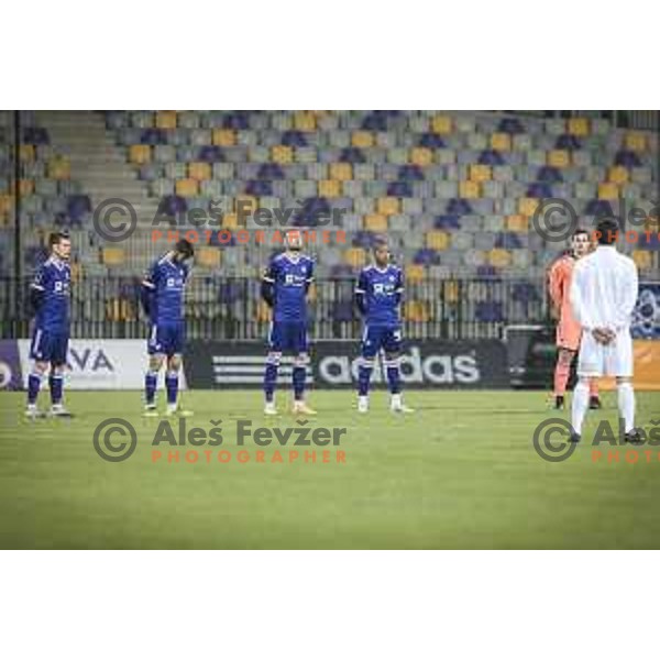 Aleks Pihler, Rok Kronaveter, Alexandru Cretu and Filipe Santos prior to Prva liga Telekom Slovenije football match between Maribor and Tabor in Ljudski vrt, Maribor, Slovenia on November 28, 2020