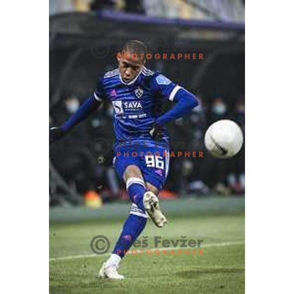Filipe Santos in action during Prva liga Telekom Slovenije football match between Maribor and Tabor in Ljudski vrt, Maribor, Slovenia on November 28, 2020