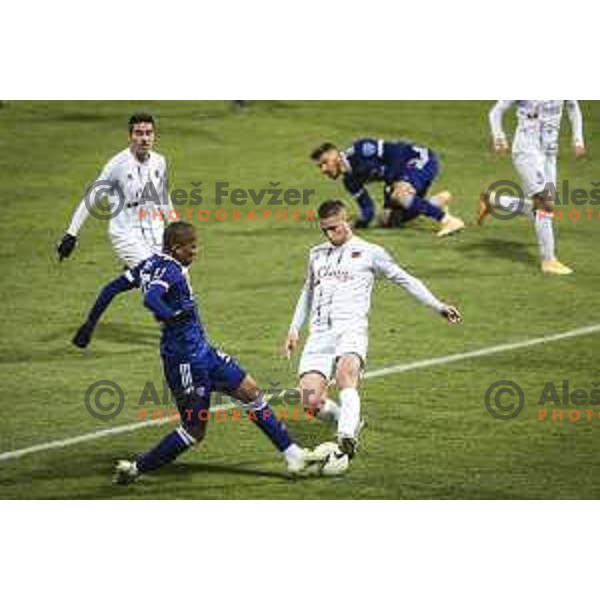Filipe Santos in action during Prva liga Telekom Slovenije football match between Maribor and Tabor in Ljudski vrt, Maribor, Slovenia on November 28, 2020