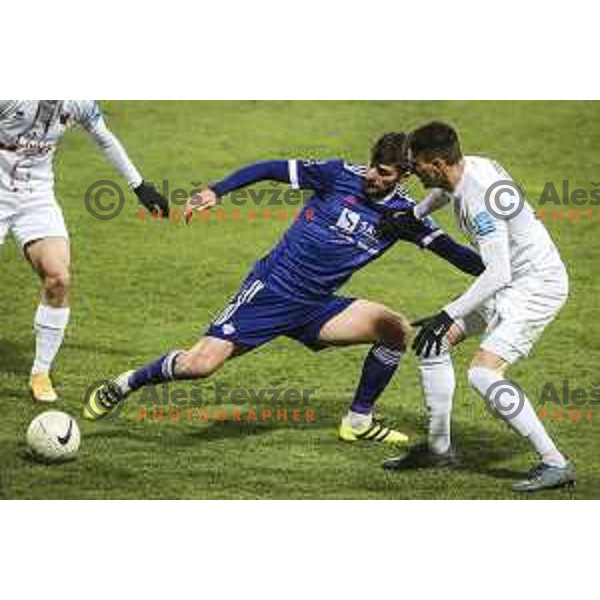 Rok Kronaveter in action during Prva liga Telekom Slovenije football match between Maribor and Tabor in Ljudski vrt, Maribor, Slovenia on November 28, 2020