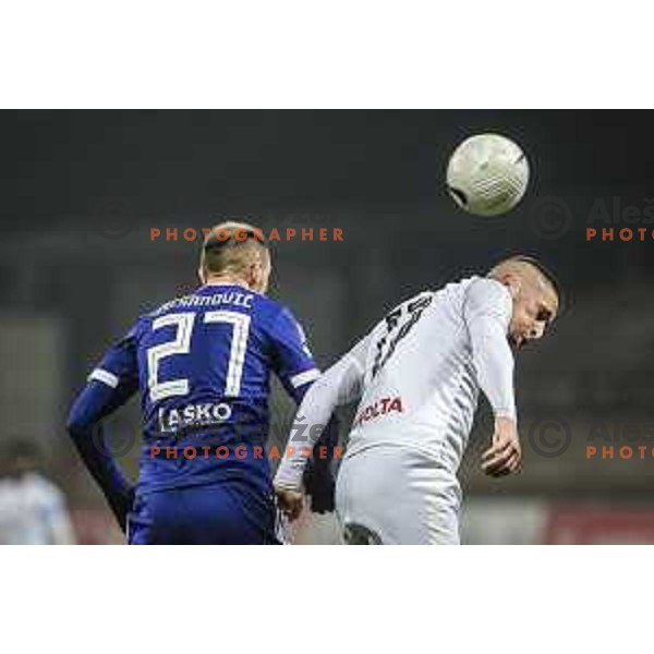 in action during Prva liga Telekom Slovenije football match between Maribor and Tabor in Ljudski vrt, Maribor, Slovenia on November 28, 2020