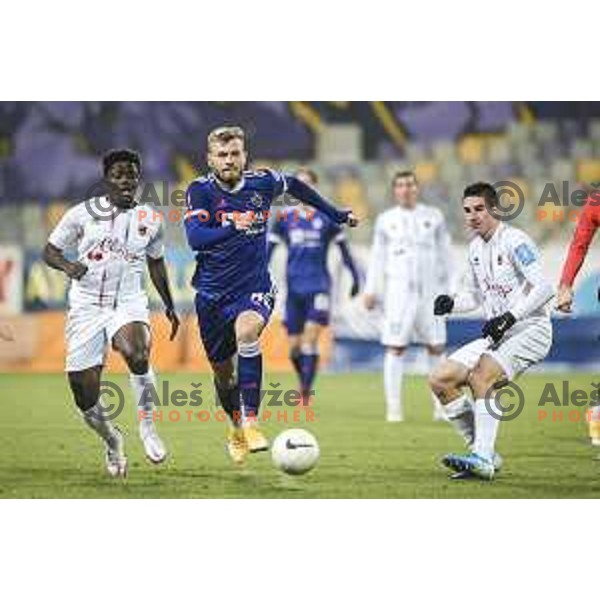 Alexandru Cretu in action during Prva liga Telekom Slovenije football match between Maribor and Tabor in Ljudski vrt, Maribor, Slovenia on November 28, 2020