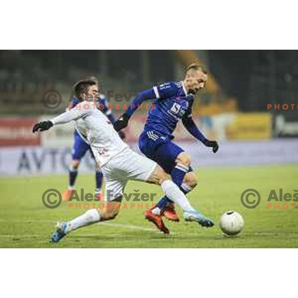 Jasmin Mesanovic in action during Prva liga Telekom Slovenije football match between Maribor and Tabor in Ljudski vrt, Maribor, Slovenia on November 28, 2020
