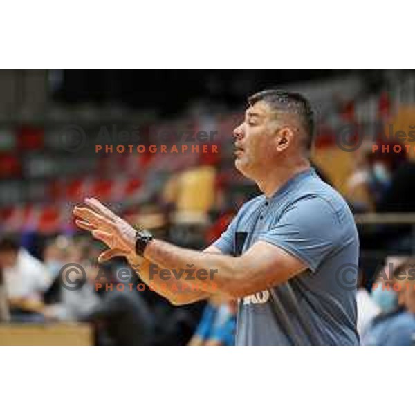 Gregor Cvijic, head coach of Riko Ribnica during 1.NLB league handball match between MRK Ljubljana and Riko Ribnica in Kodeljevo Hall, Ljubljana, Slovenia on November 28, 2020