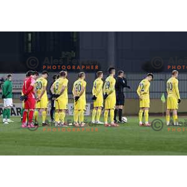 in action during Prva Liga Telekom Slovenije 2020-2021 football match between Domzale and Olimpija in Domzale, Slovenia on November 29, 2020