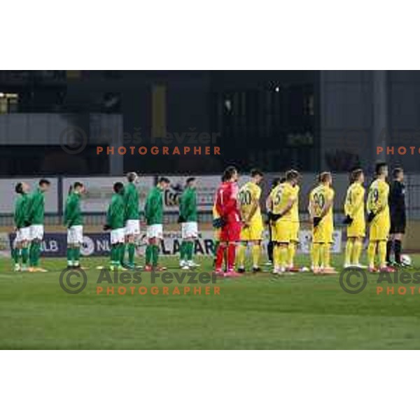 in action during Prva Liga Telekom Slovenije 2020-2021 football match between Domzale and Olimpija in Domzale, Slovenia on November 29, 2020