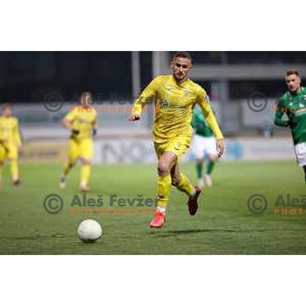 Dario Kolobaric in action during Prva Liga Telekom Slovenije 2020-2021 football match between Domzale and Olimpija in Domzale on November 29, 2020