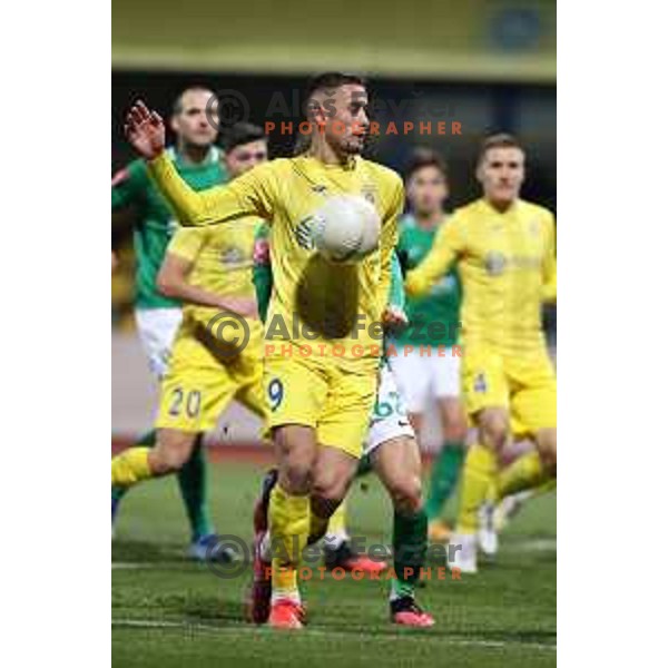 Dario Kolobaric in action during Prva Liga Telekom Slovenije 2020-2021 football match between Domzale and Olimpija in Domzale on November 29, 2020