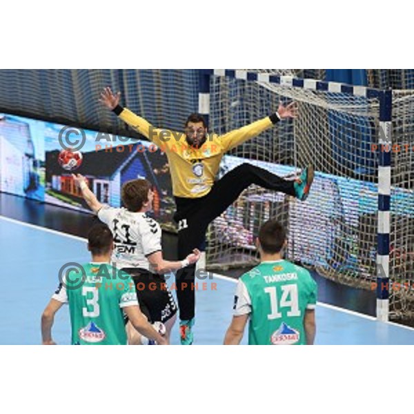 EHF Cup handball match between Trimo Trebnje and Eurofarm Pelister in Ljubljana, Slovenia on December 1, 2020