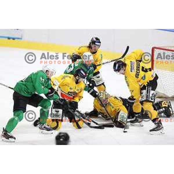 Colin Keith Furlong in action during Alps League ice-hockey match between SZ Olimpija and Pustertal in Ljubljana, Slovenia on December 1, 2020