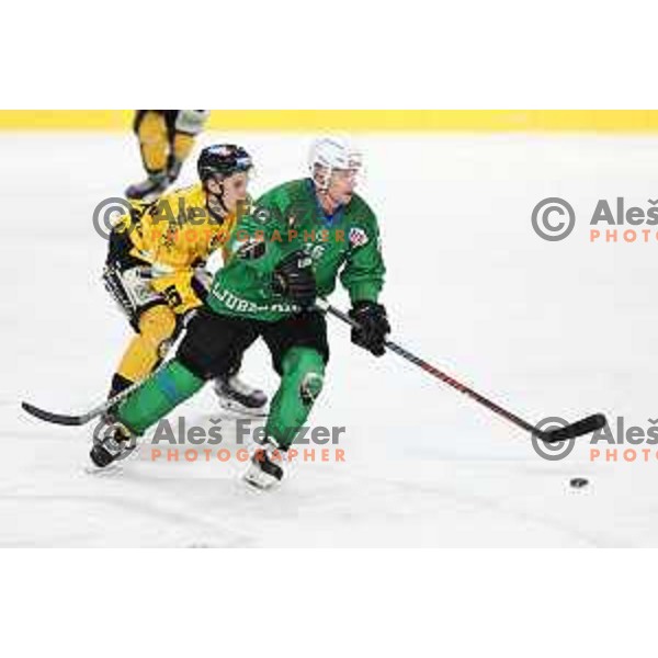Ales Music of SZ Olimpija in action during Alps League ice-hockey match between SZ Olimpija and Pustertal in Ljubljana, Slovenia on December 1, 2020