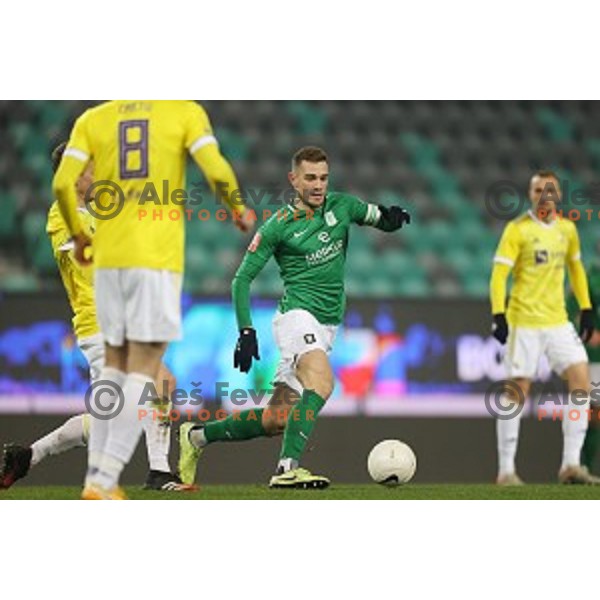 Timi Max Elsnik in action during Prva Liga Telekom Slovenije 2020-2021 football match between Olimpija and Maribor in SRC Stozice, Ljubljana, Slovenia on December 3, 2020