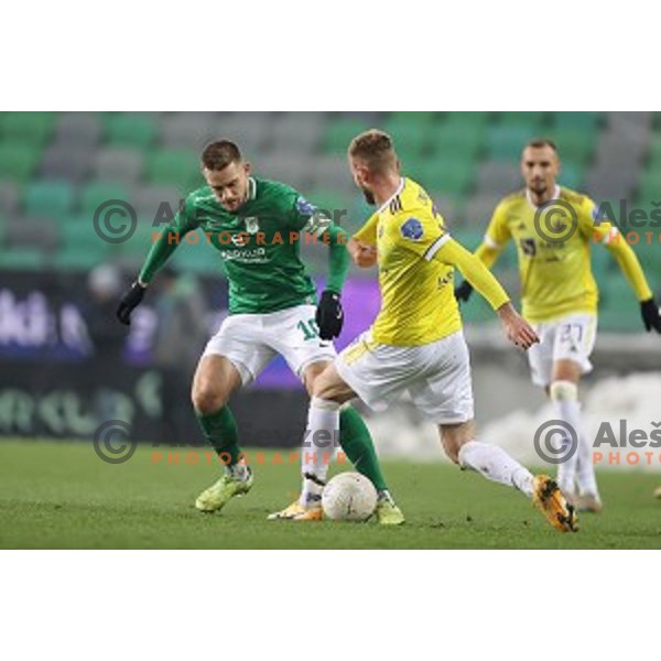 Timi Max Elsnik in action during Prva Liga Telekom Slovenije 2020-2021 football match between Olimpija and Maribor in SRC Stozice, Ljubljana, Slovenia on December 3, 2020