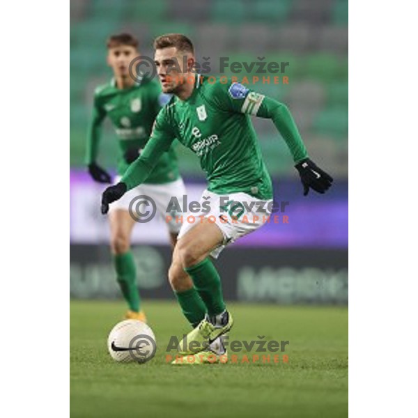 Timi Max Elsnik in action during Prva Liga Telekom Slovenije 2020-2021 football match between Olimpija and Maribor in SRC Stozice, Ljubljana, Slovenia on December 3, 2020