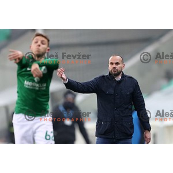 Dino Skender in action during Prva Liga Telekom Slovenije 2020-2021 football match between Olimpija and Maribor in SRC Stozice, Ljubljana, Slovenia on December 3, 2020