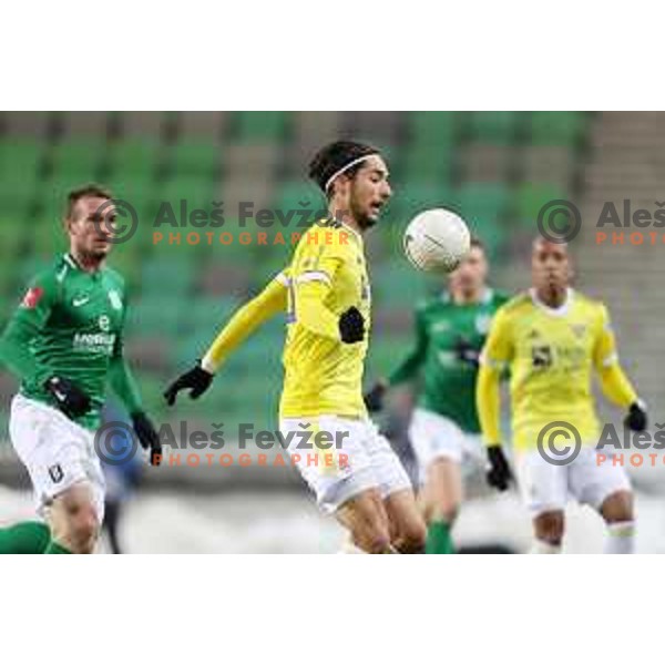 Ilija Martinovic in action during Prva Liga Telekom Slovenije 2020-2021 football match between Olimpija and Maribor in SRC Stozice, Ljubljana, Slovenia on December 3, 2020