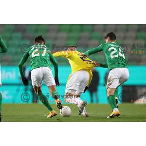 in action during Prva Liga Telekom Slovenije 2020-2021 football match between Olimpija and Maribor in SRC Stozice, Ljubljana, Slovenia on December 3, 2020