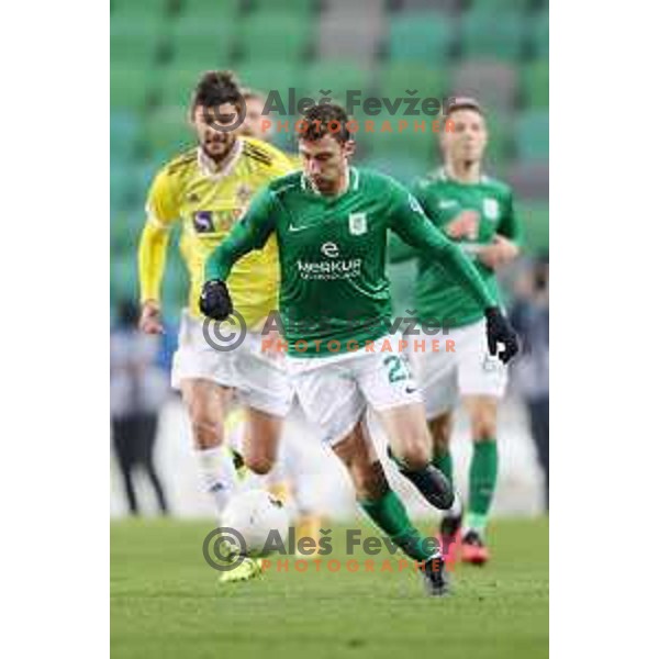 Luka Marin in action during Prva Liga Telekom Slovenije 2020-2021 football match between Olimpija and Maribor in SRC Stozice, Ljubljana, Slovenia on December 3, 2020