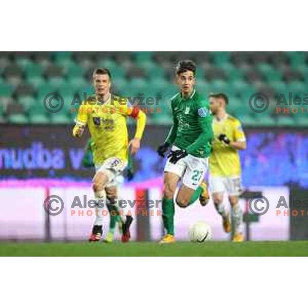 Mihail Caimacov in action during Prva Liga Telekom Slovenije 2020-2021 football match between Olimpija and Maribor in SRC Stozice, Ljubljana, Slovenia on December 3, 2020