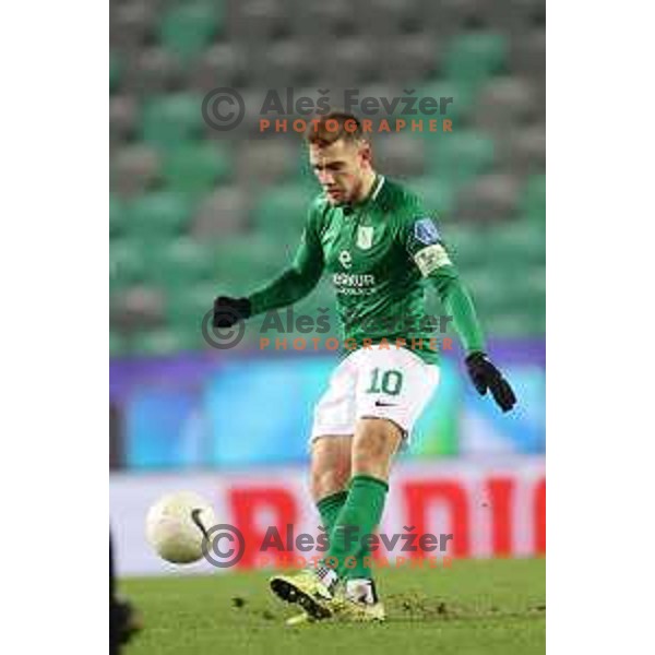 in action during Prva Liga Telekom Slovenije 2020-2021 football match between Olimpija and Maribor in SRC Stozice, Ljubljana, Slovenia on December 3, 2020