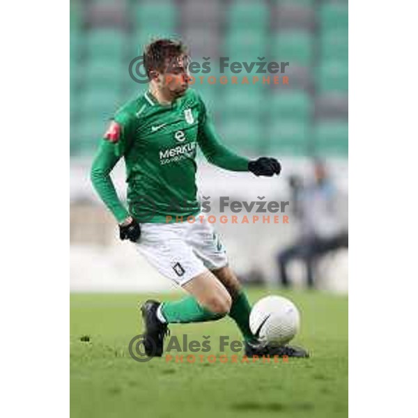 Luka Marin in action during Prva Liga Telekom Slovenije 2020-2021 football match between Olimpija and Maribor in SRC Stozice, Ljubljana, Slovenia on December 3, 2020