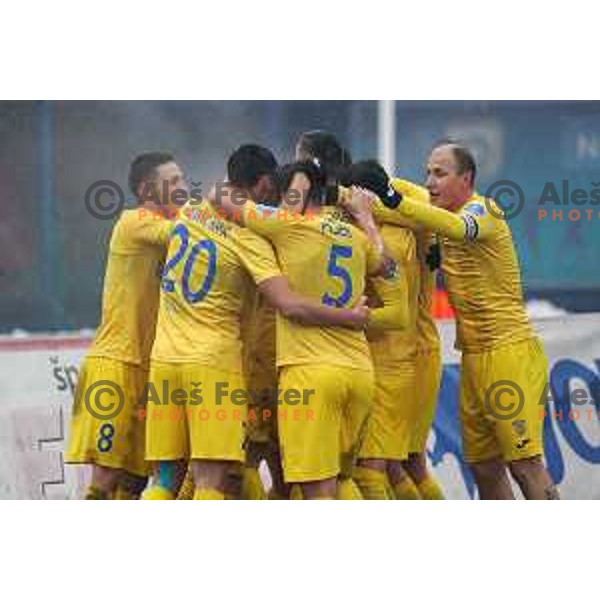 Gregor Sikosek celebrates goal during Prva Liga Telekom Slovenije 2020-2021 football match between Domzale and Koper in Domzale on December 5, 2020