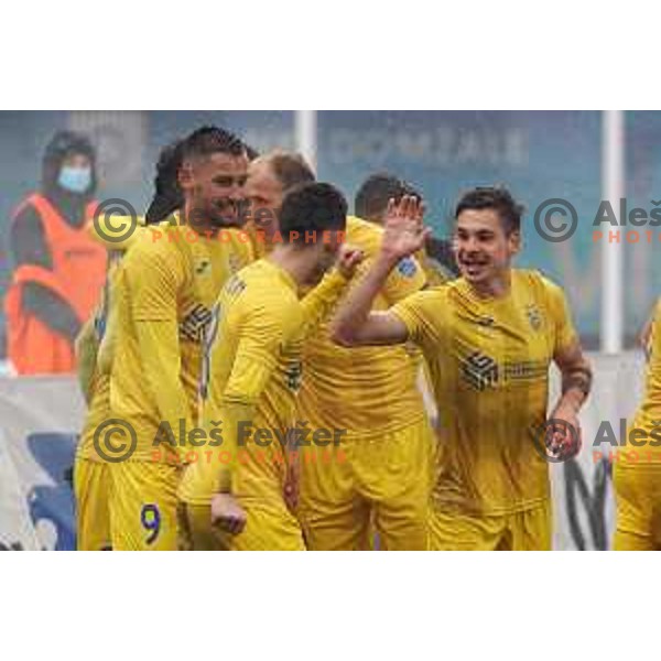 Gregor Sikosek celebrates goal during Prva Liga Telekom Slovenije 2020-2021 football match between Domzale and Koper in Domzale on December 5, 2020