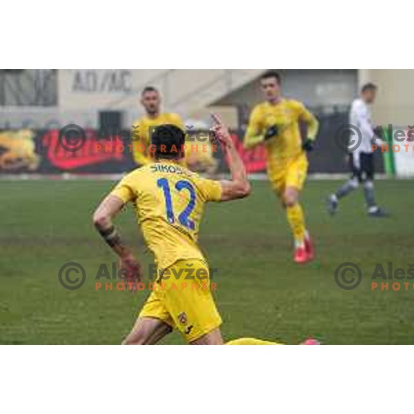 Gregor Sikosek celebrates goal during Prva Liga Telekom Slovenije 2020-2021 football match between Domzale and Koper in Domzale on December 5, 2020