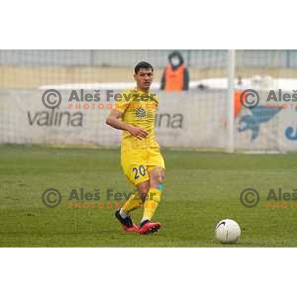 Sven Sostaric Karic in action during Prva Liga Telekom Slovenije 2020-2021 football match between Domzale and Koper in Domzale on December 5, 2020