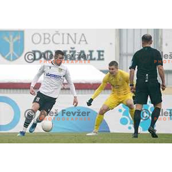 Nardin Mulahusejnovic in action during Prva Liga Telekom Slovenije 2020-2021 football match between Domzale and Koper in Domzale on December 5, 2020