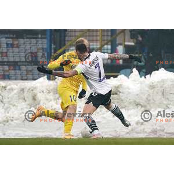 Senijad Ibricic in action during Prva Liga Telekom Slovenije 2020-2021 football match between Domzale and Koper in Domzale on December 5, 2020