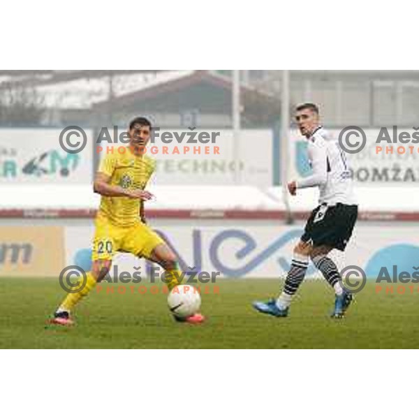 Nardin Mulahusejnovic in action during Prva Liga Telekom Slovenije 2020-2021 football match between Domzale and Koper in Domzale on December 5, 2020