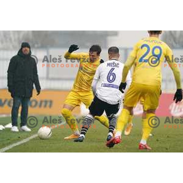 Andraz Zinic in action during Prva Liga Telekom Slovenije 2020-2021 football match between Domzale and Koper in Domzale on December 5, 2020