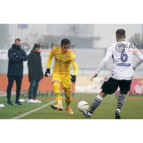 Andraz Zinic in action during Prva Liga Telekom Slovenije 2020-2021 football match between Domzale and Koper in Domzale on December 5, 2020