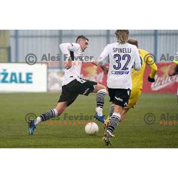 Nardin Mulahusejnovic in action during Prva Liga Telekom Slovenije 2020-2021 football match between Domzale and Koper in Domzale on December 5, 2020
