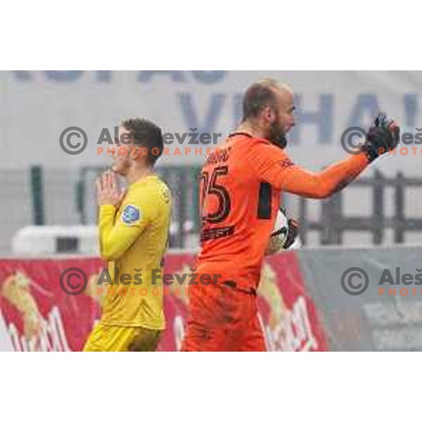 Tamar Svetlin and Ivan Vargic during Prva Liga Telekom Slovenije 2020-2021 football match between Domzale and Koper in Domzale on December 5, 2020