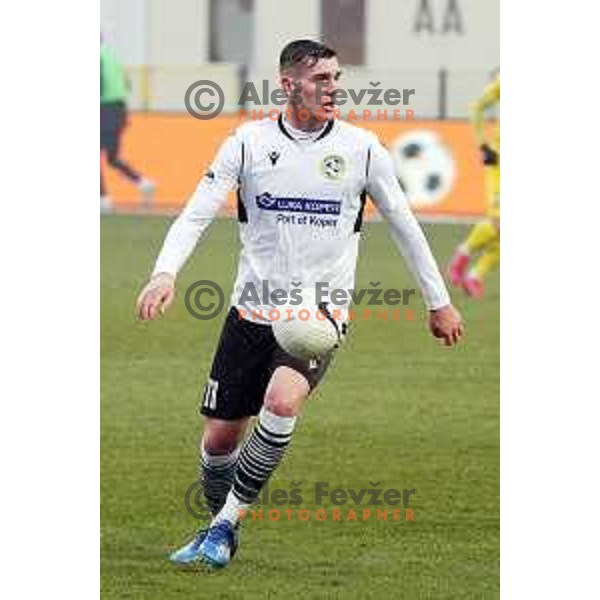 Nardin Mulahusejnovic in action during Prva Liga Telekom Slovenije 2020-2021 football match between Domzale and Koper in Domzale on December 5, 2020