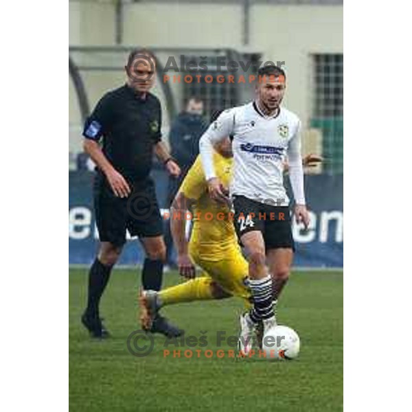 Marko Pejic in action during Prva Liga Telekom Slovenije 2020-2021 football match between Domzale and Koper in Domzale on December 5, 2020