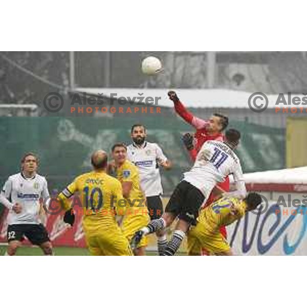 Grega Sorcan in action during Prva Liga Telekom Slovenije 2020-2021 football match between Domzale and Koper in Domzale on December 5, 2020