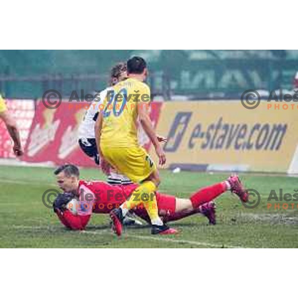 Grega Sorcan in action during Prva Liga Telekom Slovenije 2020-2021 football match between Domzale and Koper in Domzale on December 5, 2020