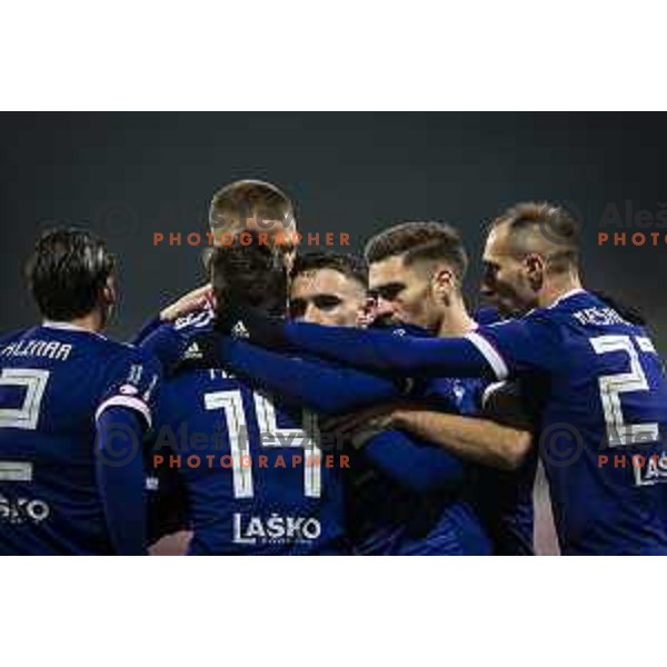 Aljosa Matko celebrating during Prva liga Telekom Slovenije football match between Maribor and Gorica in Ljudski vrt, Maribor, Slovenia on December 6, 2020