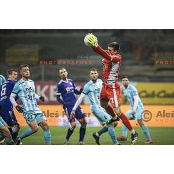 Uros Likar in action during Prva liga Telekom Slovenije football match between Maribor and Gorica in Ljudski vrt, Maribor, Slovenia on December 6, 2020