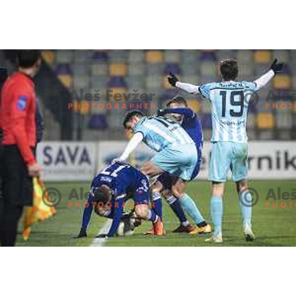 in action during Prva liga Telekom Slovenije football match between Maribor and Gorica in Ljudski vrt, Maribor, Slovenia on December 6, 2020