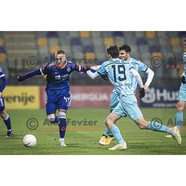 Andrej Kotnik in action during Prva liga Telekom Slovenije football match between Maribor and Gorica in Ljudski vrt, Maribor, Slovenia on December 6, 2020
