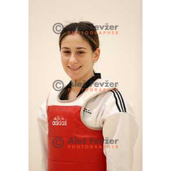 Ana Petrusic, member of Slovenia Taekwondo team during practice session in Ljubljana, Slovenia on November 18, 2020