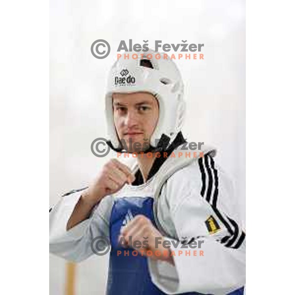 Ivan Konrad Trajkovic, member of Slovenia Taekwondo team during practice session in Ljubljana, Slovenia on November 17, 2020