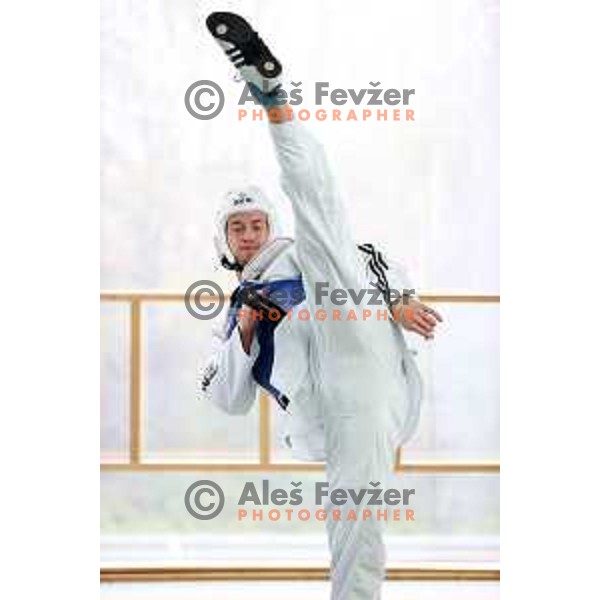 Ivan Konrad Trajkovic, member of Slovenia Taekwondo team during practice session in Ljubljana, Slovenia on November 17, 2020