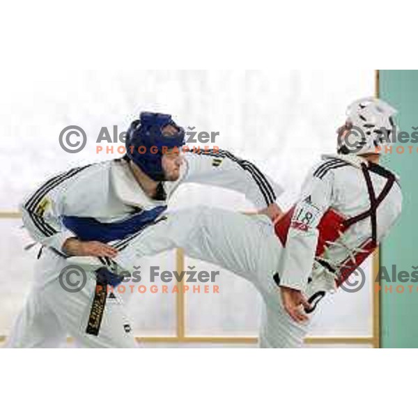 Ivan Konrad Trajkovic, member of Slovenia Taekwondo team during practice session in Ljubljana, Slovenia on November 17, 2020