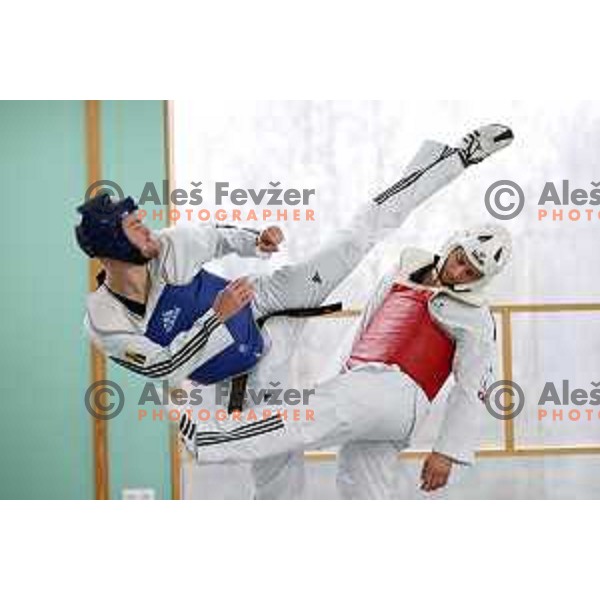 Ivan Konrad Trajkovic, member of Slovenia Taekwondo team during practice session in Ljubljana, Slovenia on November 17, 2020